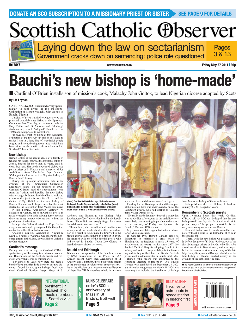 Bauchi's New Bishop Is 'Home-Made'