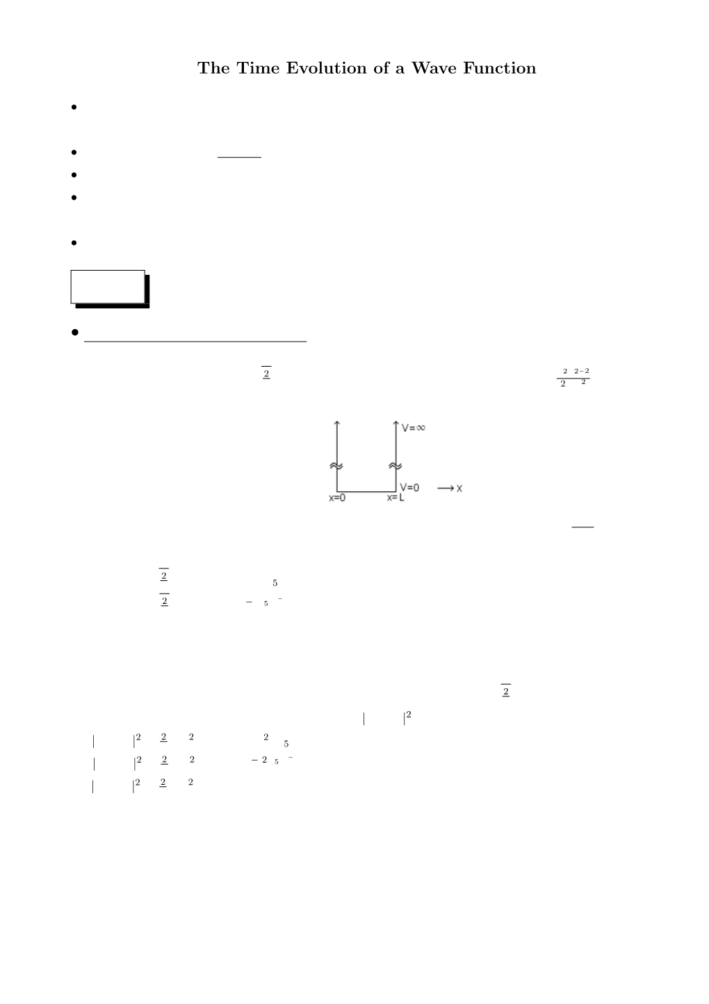 The Time Evolution of a Wave Function