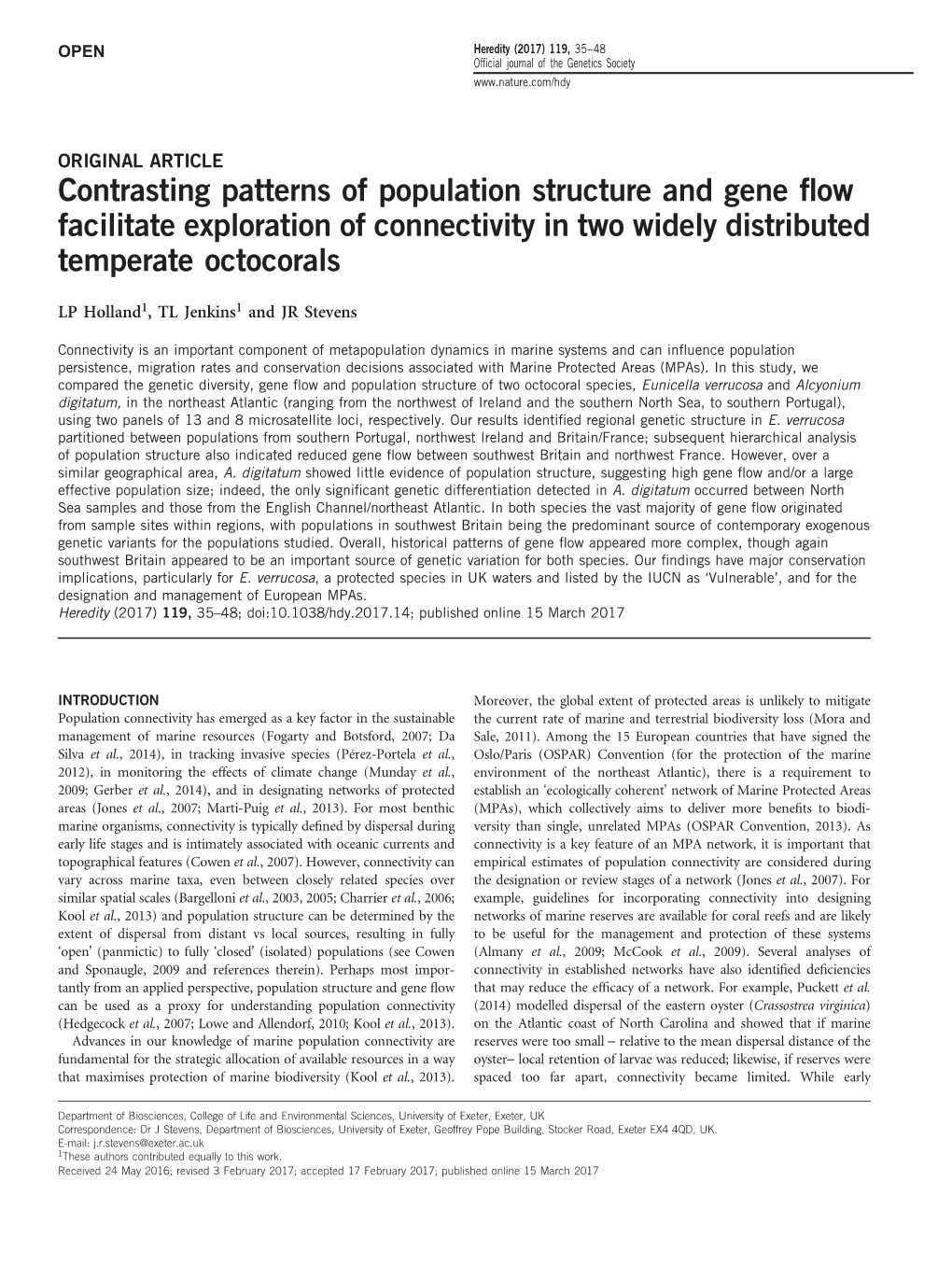 Contrasting Patterns of Population Structure and Gene Flow Facilitate