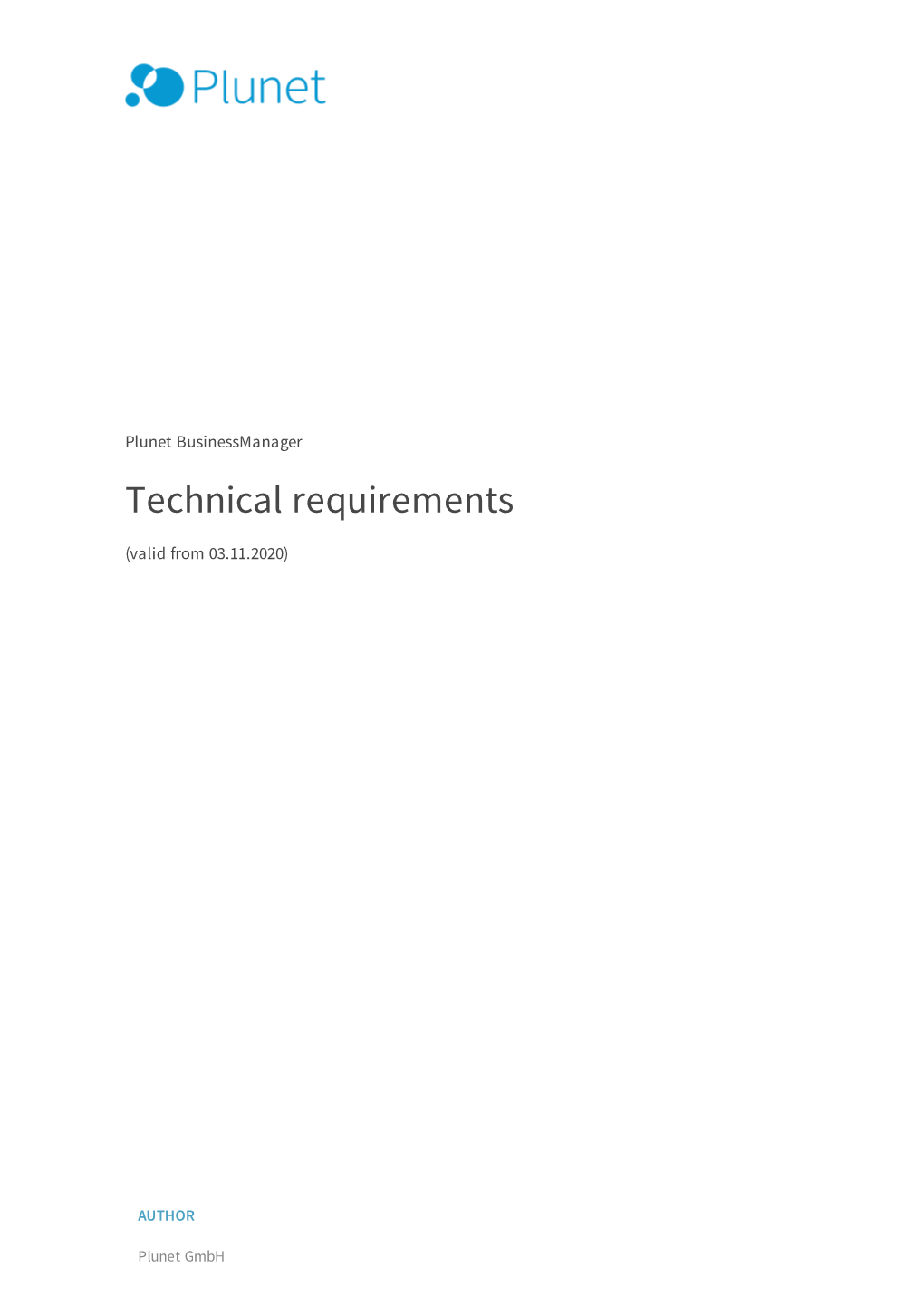 Technical Requirements