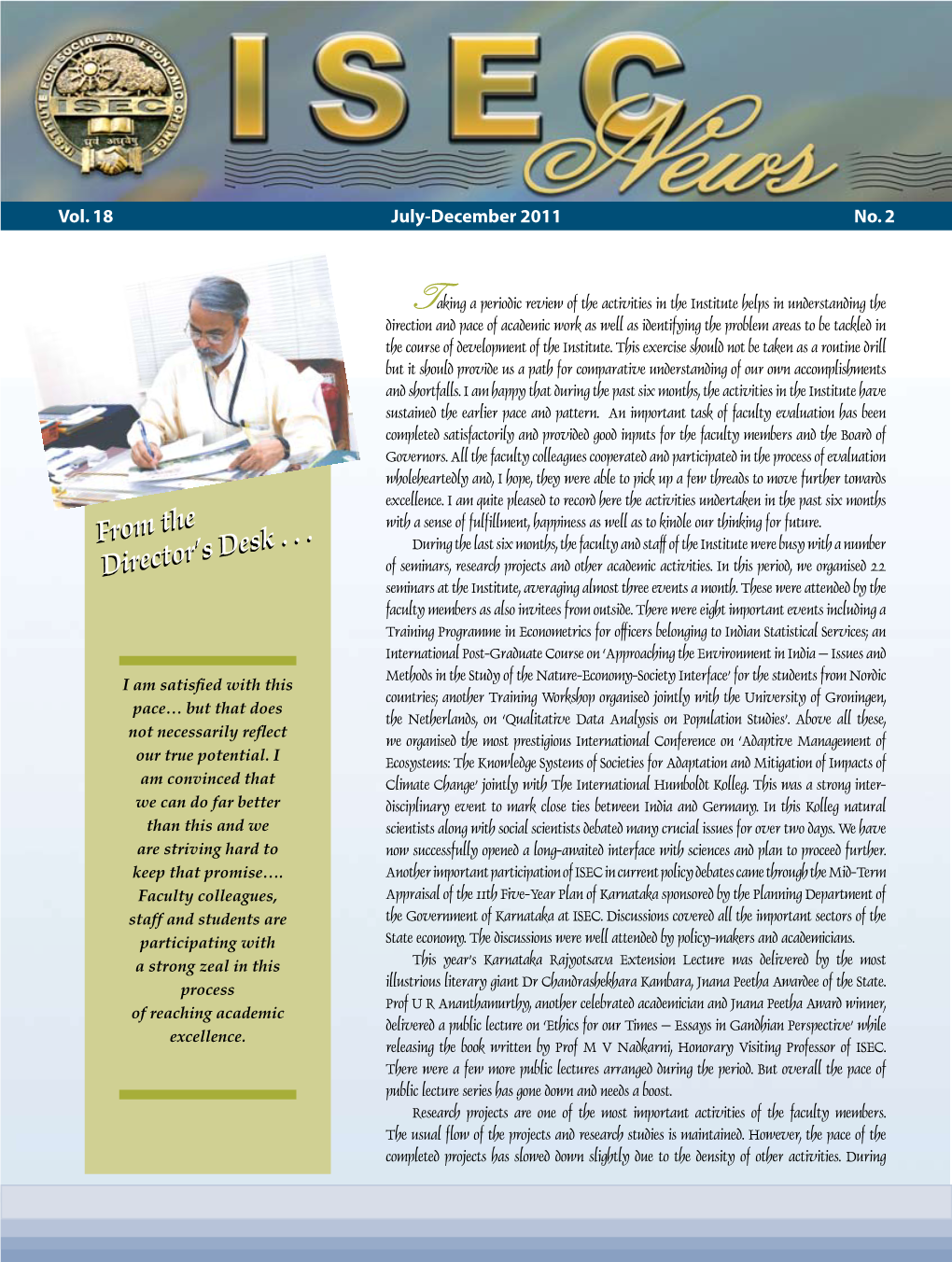 Newsletter July-December 2011