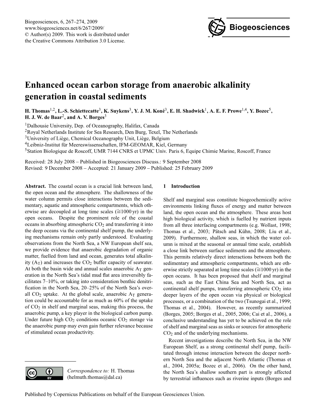 Enhanced Ocean Carbon Storage from Anaerobic Alkalinity Generation in Coastal Sediments