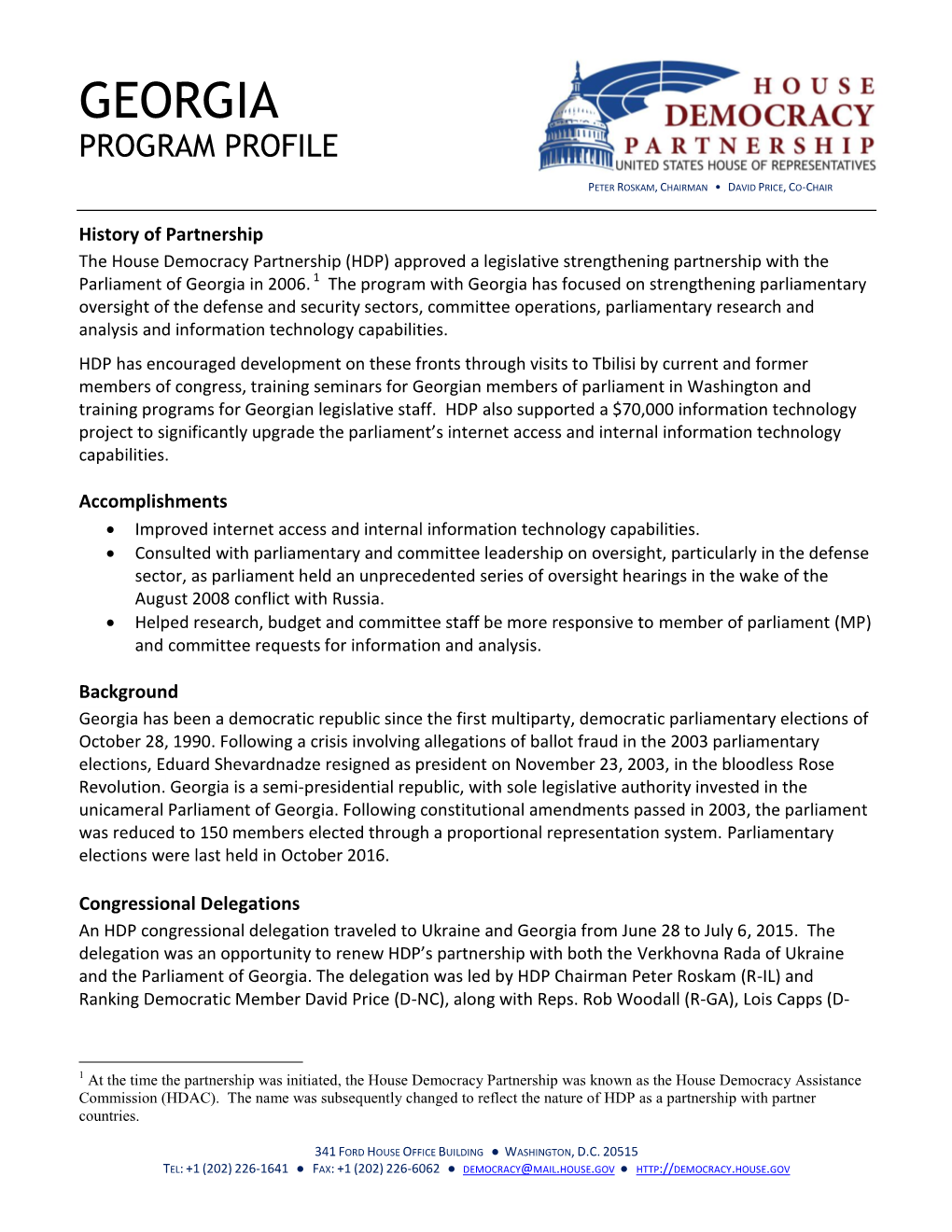 Georgia Program Profile