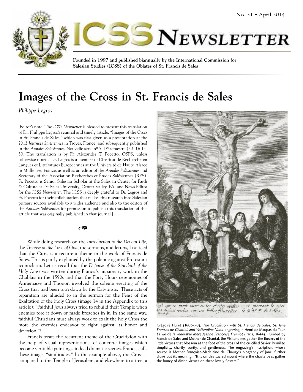 Images of the Cross in St. Francis De Sales Philippe Legros