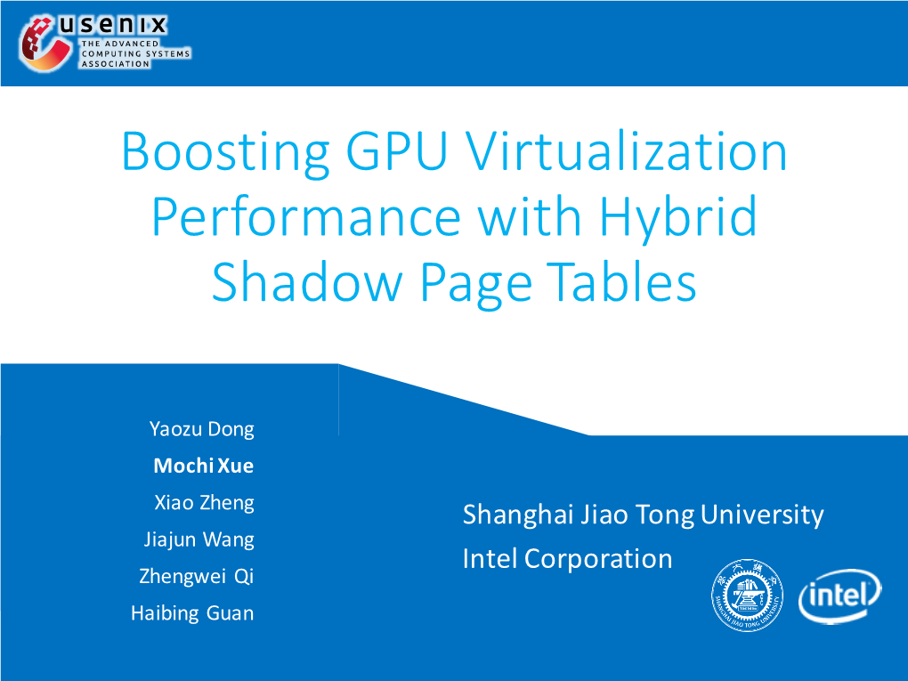 Boosting GPU Virtualization Performance with Hybrid Shadow Page Tables