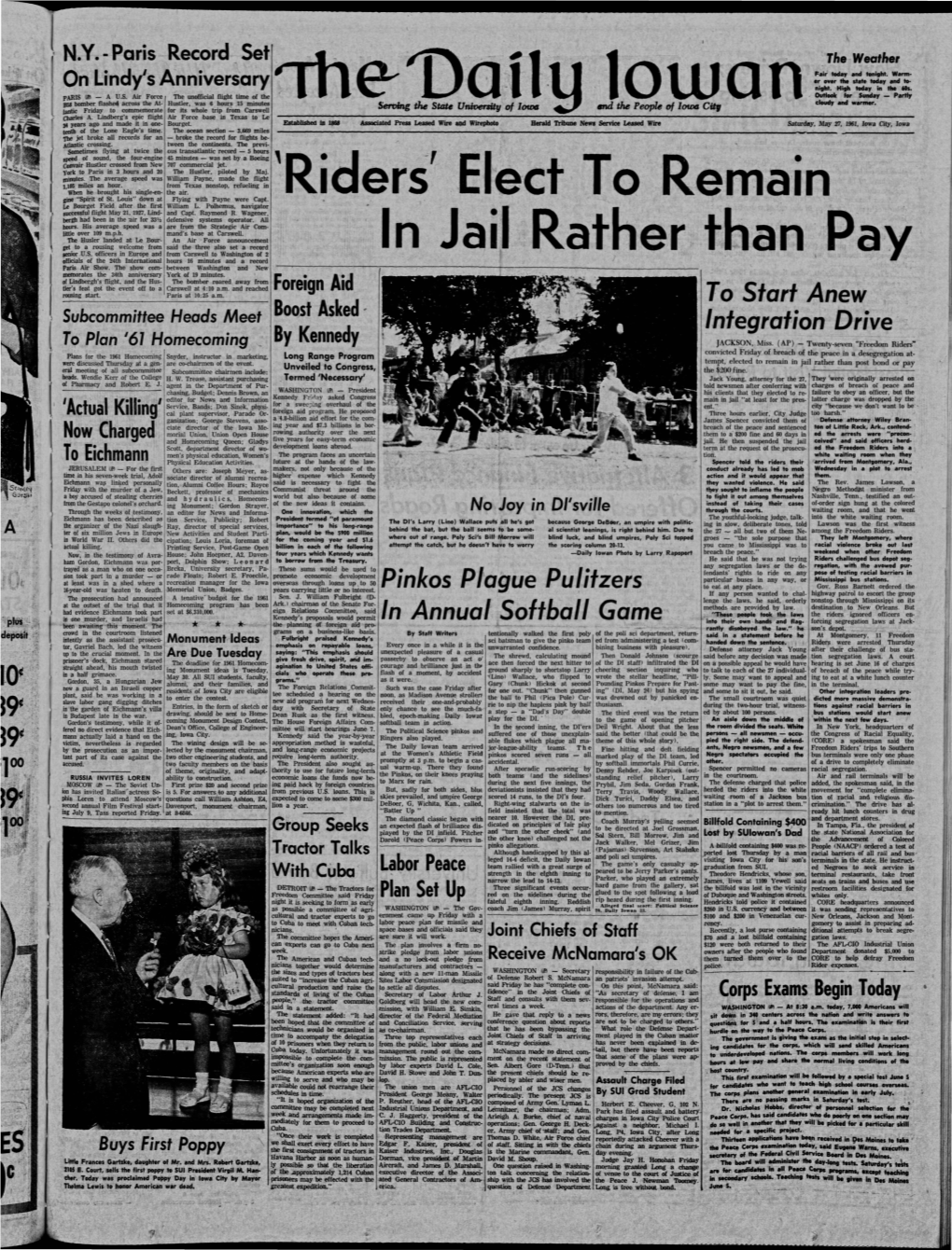 Daily Iowan (Iowa City, Iowa), 1961-05-27