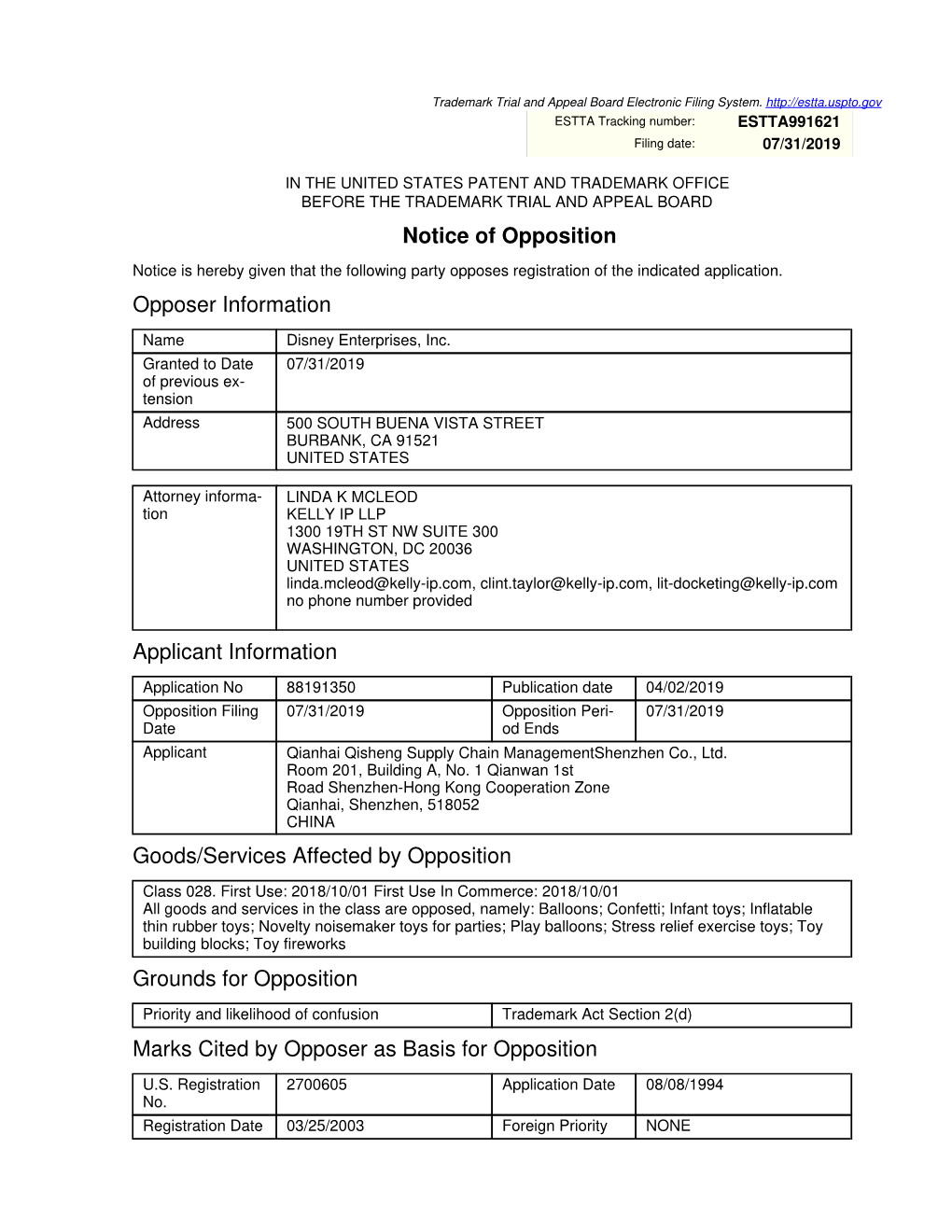 Maintenance Filings Or Post Registration Information