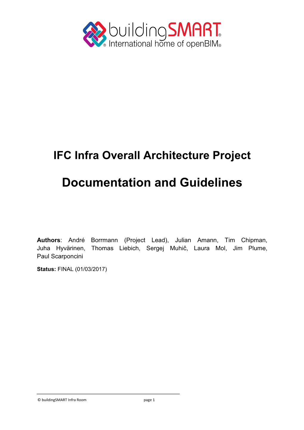 IFC Infra Overall Architecture Project Documentation and Guidelines