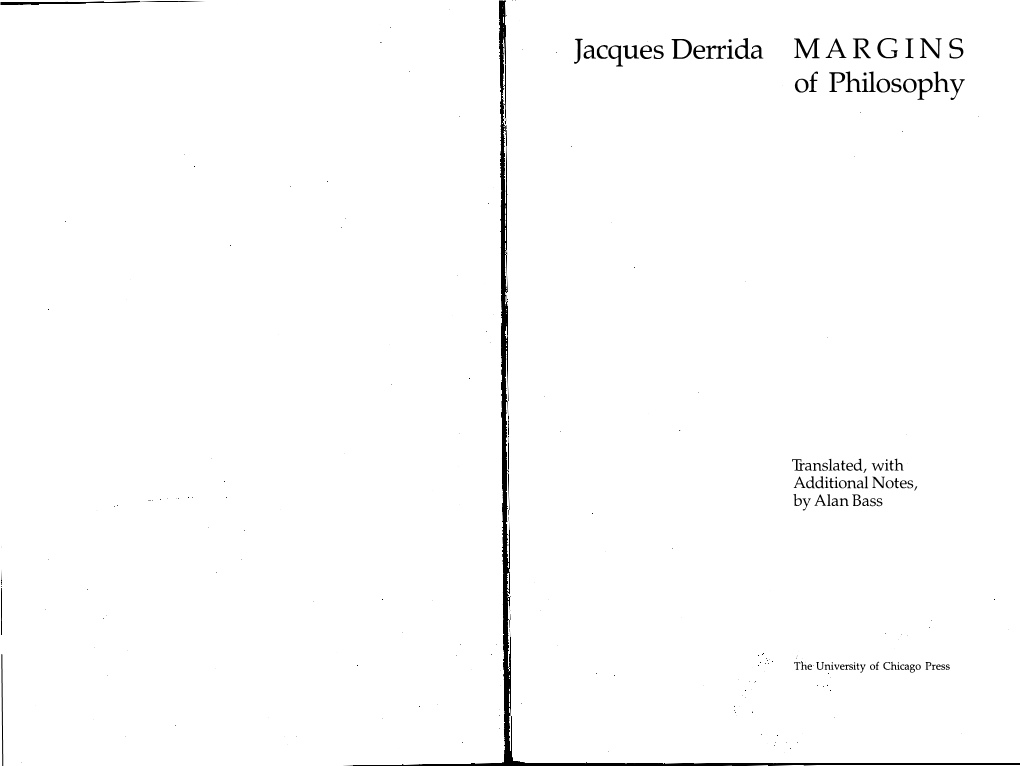 Jacques Derrida MAR G in S of Philosophy