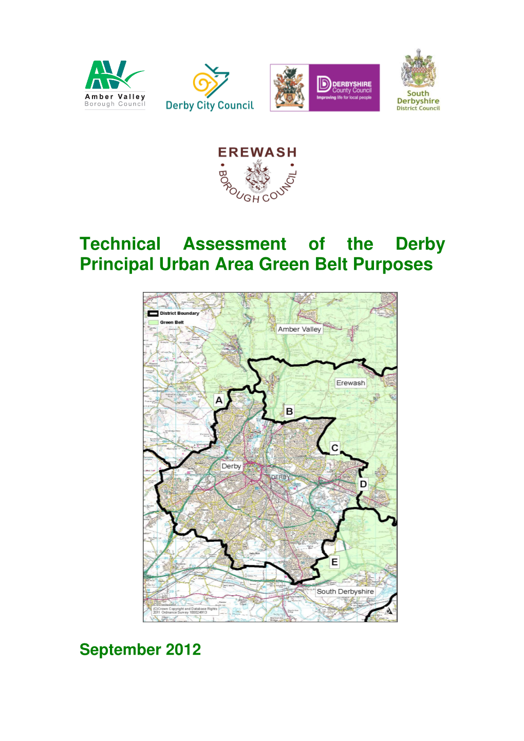 Technical Assessment of the Derby Principal Urban Area Green Belt Purposes