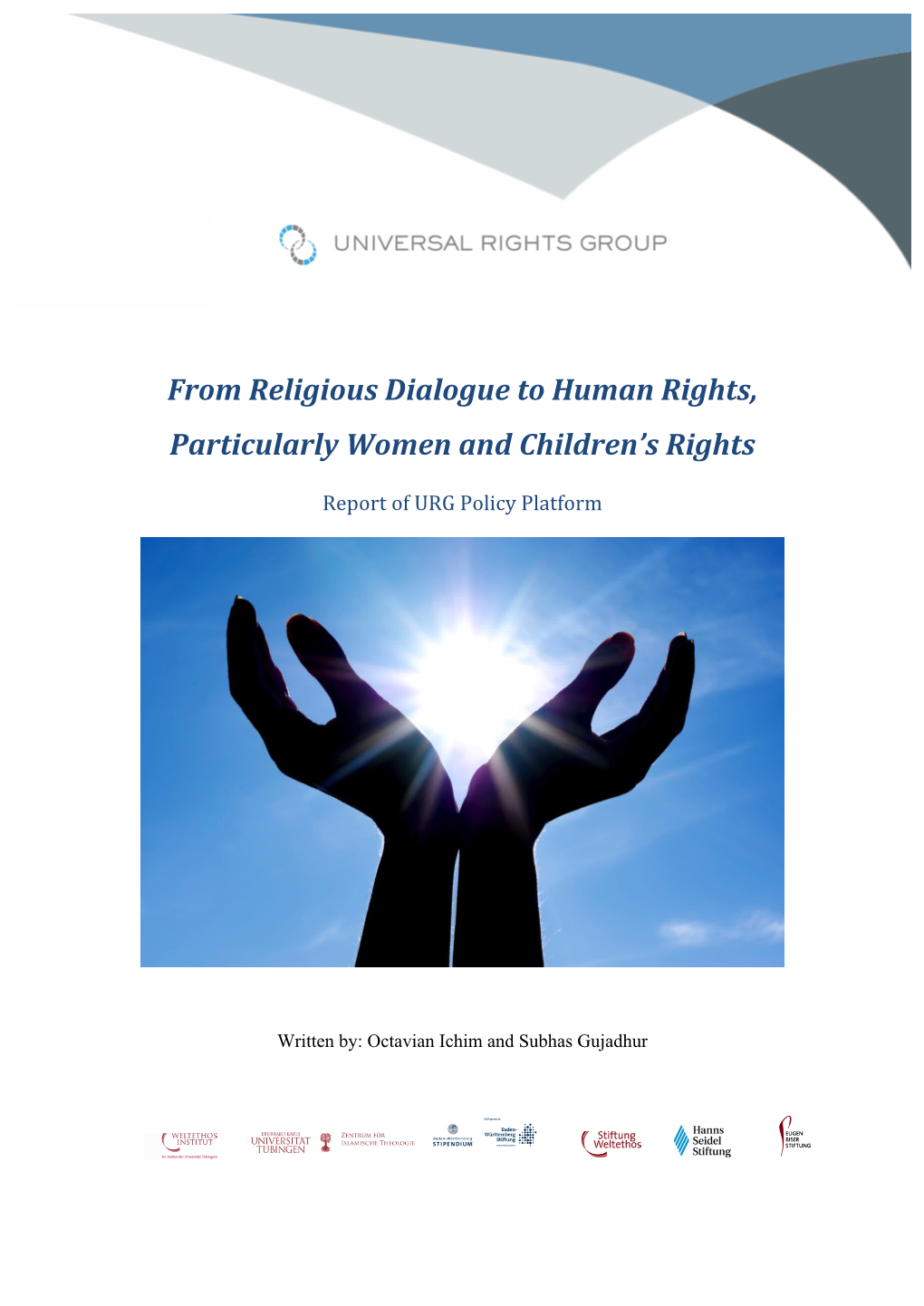 From Religious Dialogue to Human Rights, Particularly Women and Children’S Rights