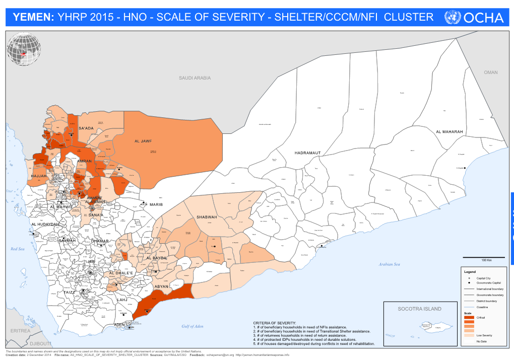 SOCOTRA ISLAND Al Maqatirah Al Hawtah Scale Dhubab Tur Al Bahah Critical