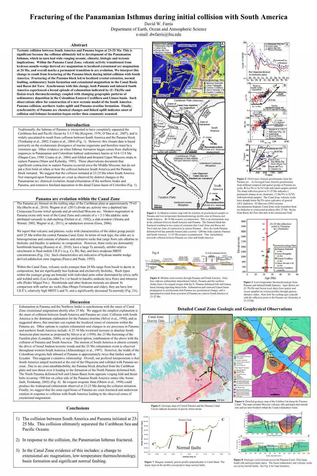 Fracturing of the Panamanian Isthmus During