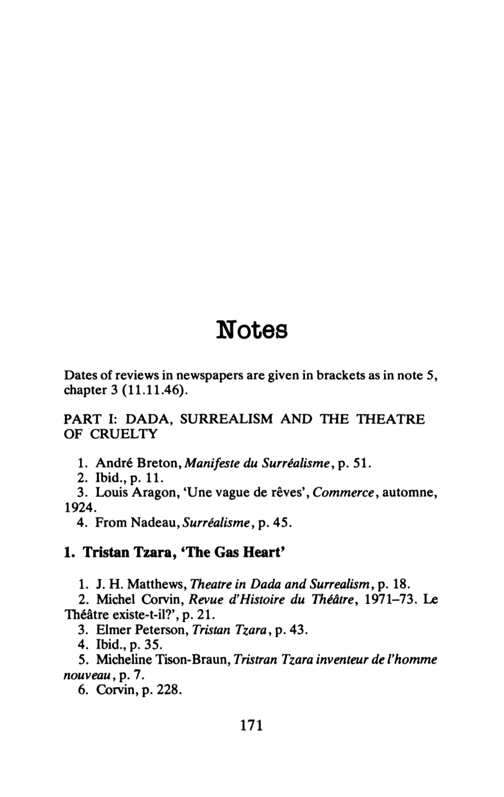 1. Tristan Tzara, 'The Gas Heart'