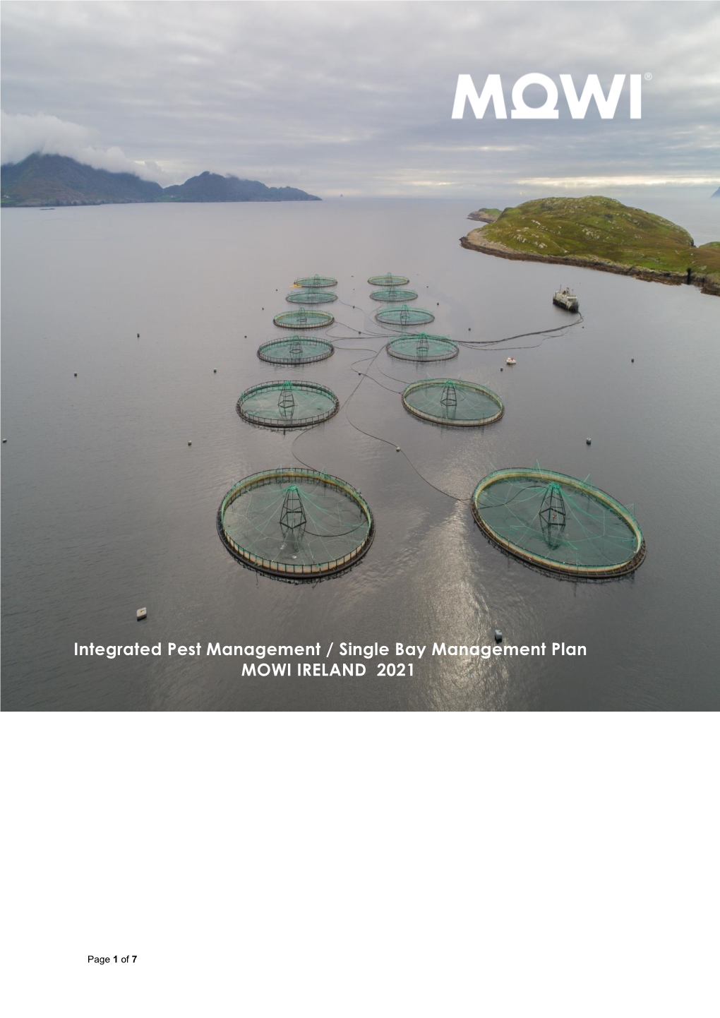Mowi Ireland Integrated Pest Management Plan 2021