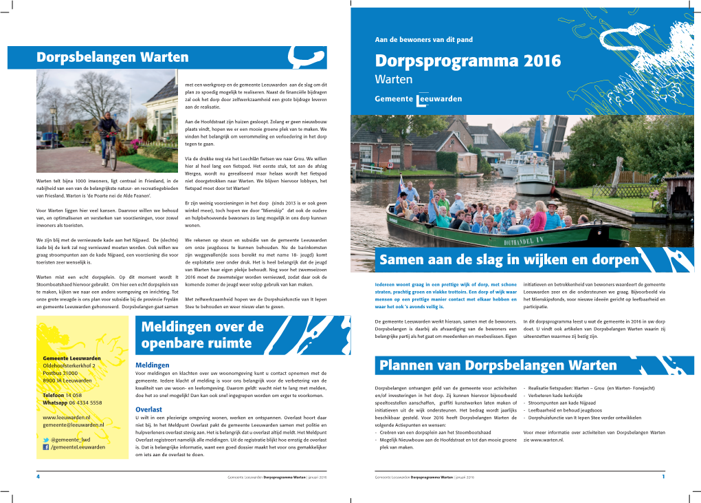 Dorpsprogramma 2016