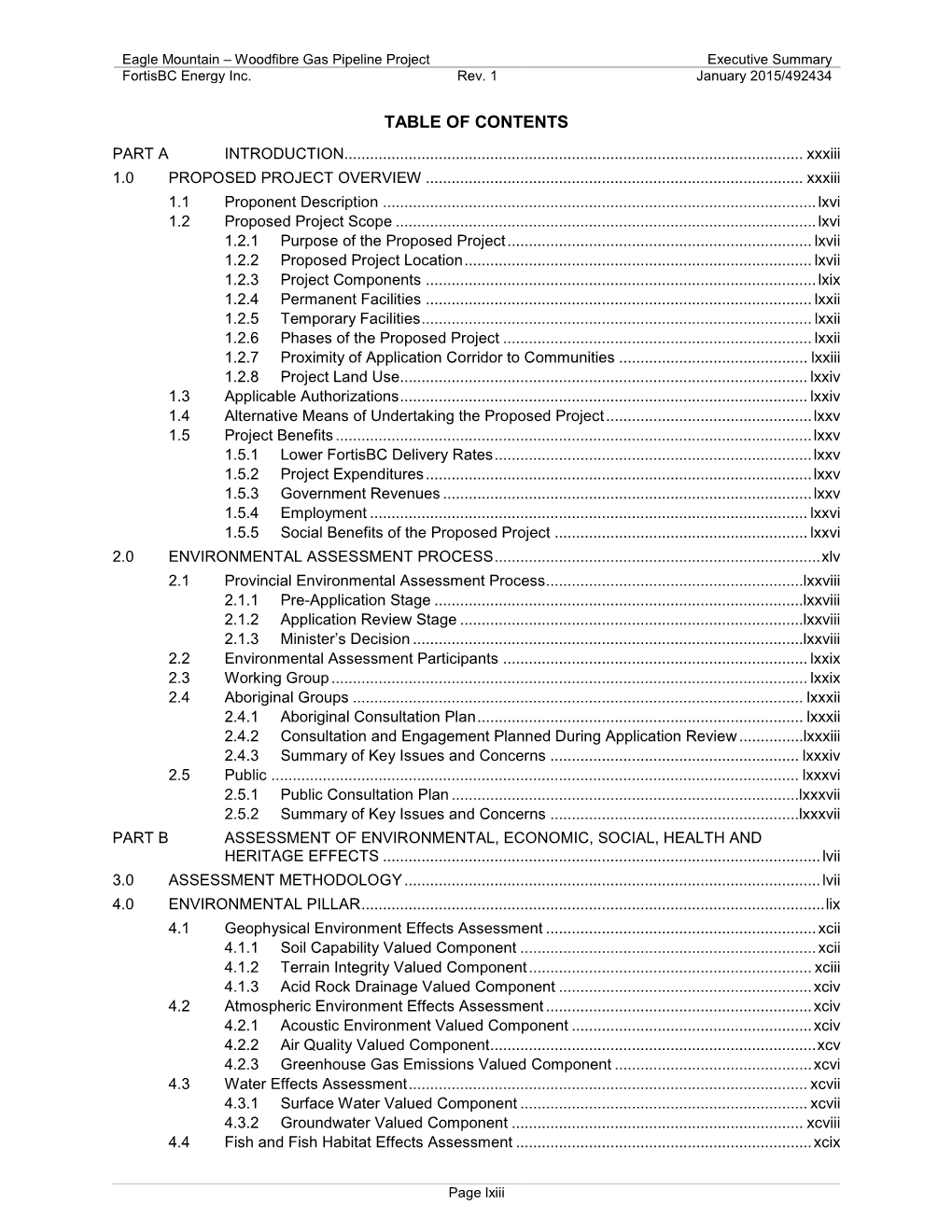 Table of Contents Part a Introduction