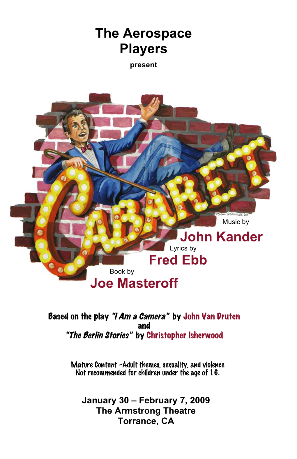 Cabaret Program