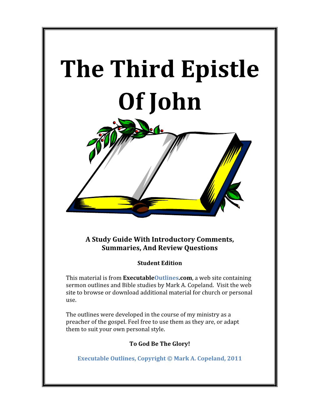 The Third Epistle of John