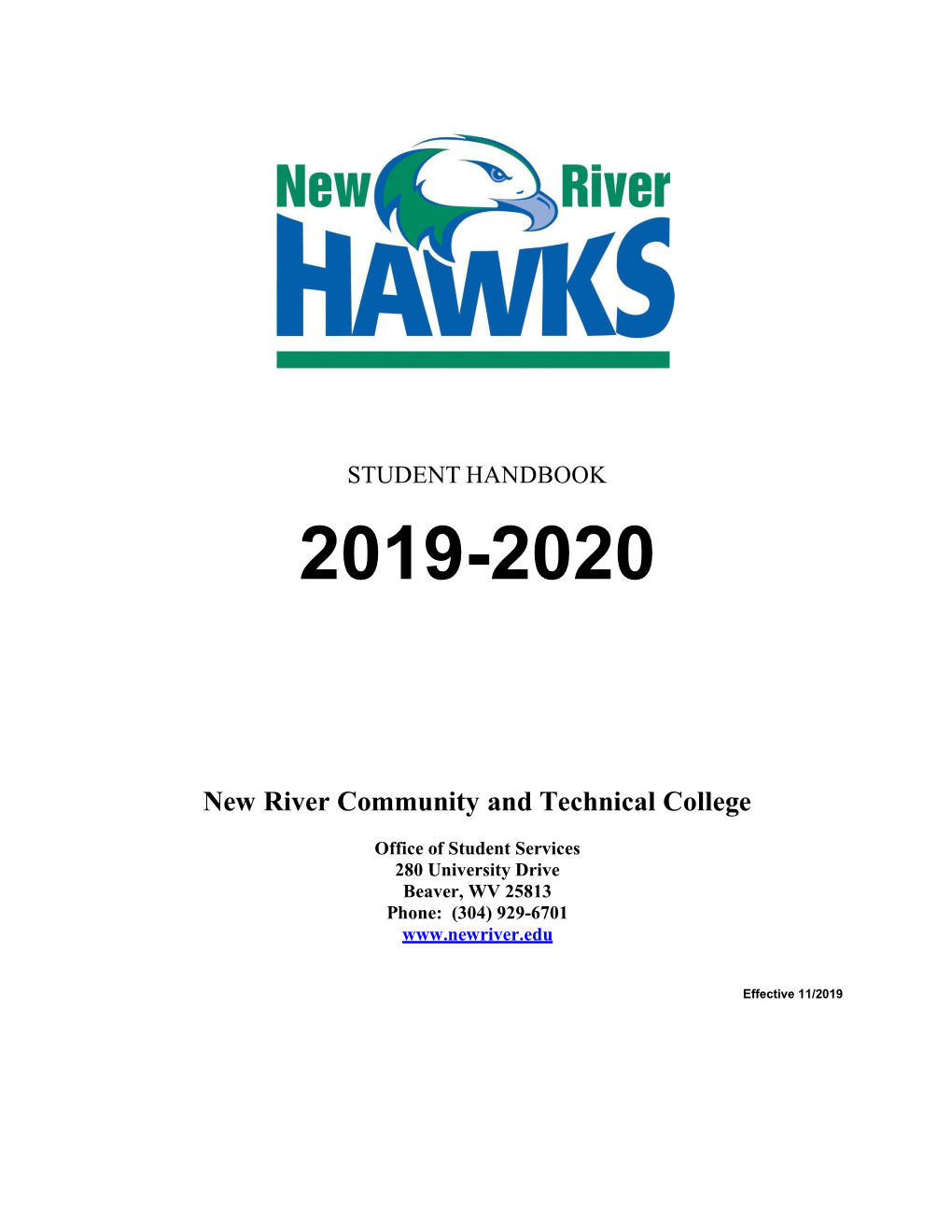 2019-2020 Student Handbook