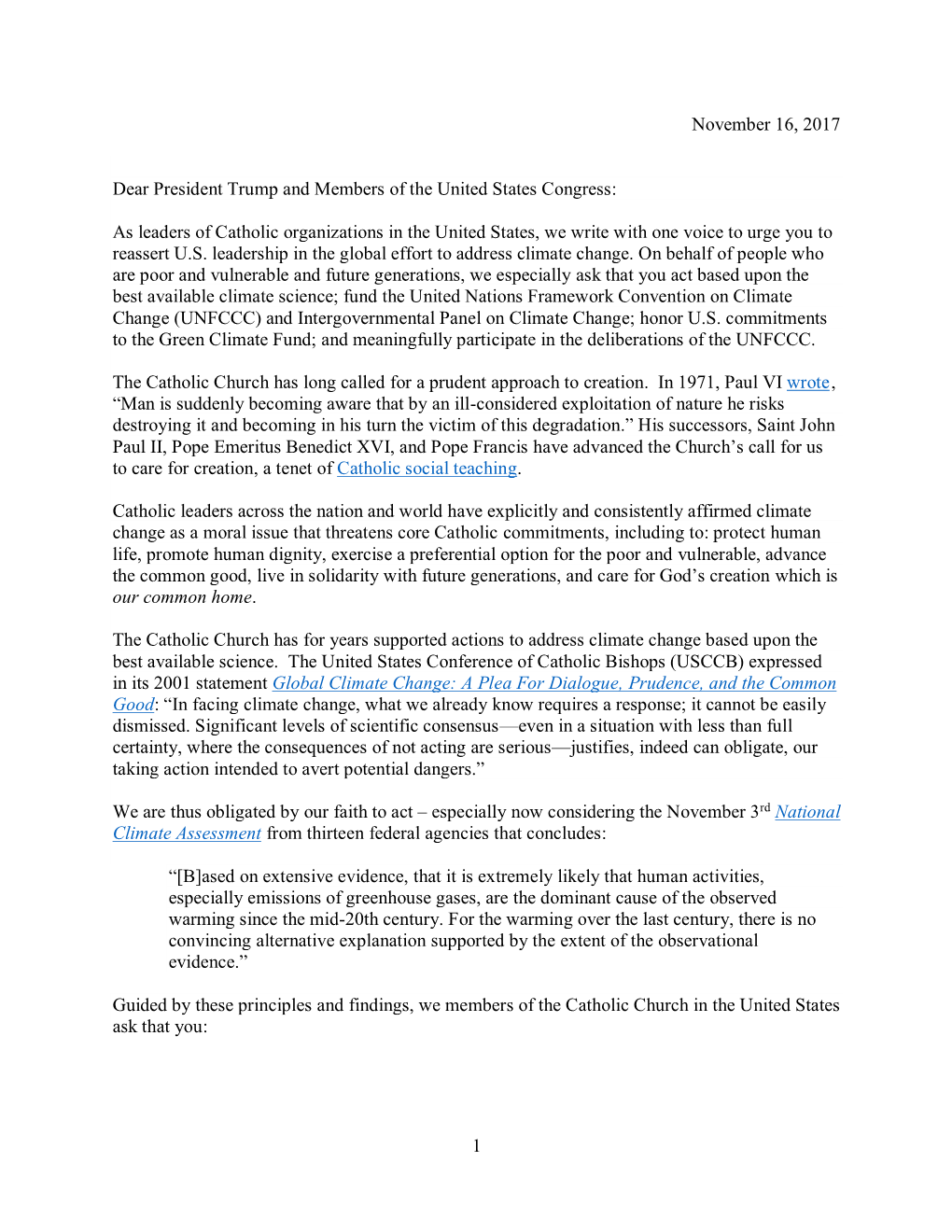 Catholic Letter to Administration and Congress 11.16.2017 .Pdf