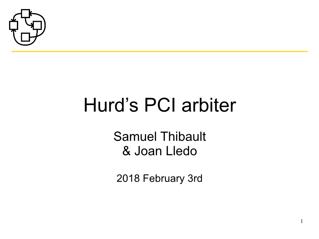 Hurd's PCI Arbiter