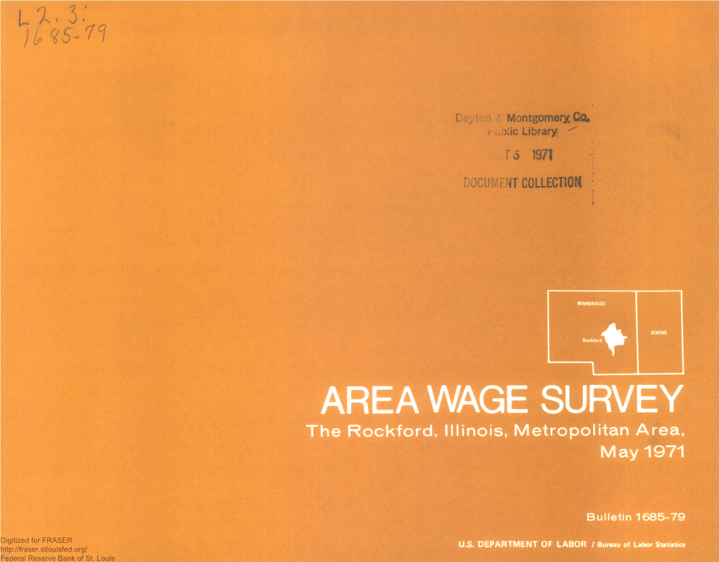 Area Wage Survey: the Rockford, Illinois, Metropolitan Area, May