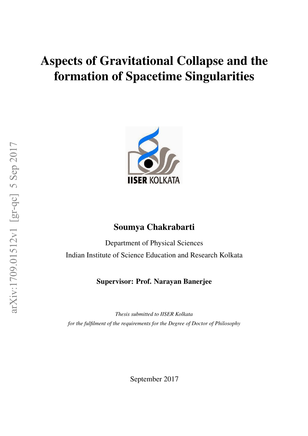 Aspects of Gravitational Collapse and the Formation of Spacetime Singularities