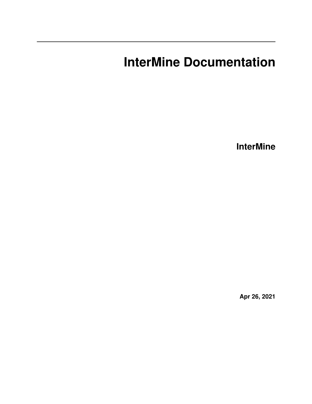 Latest Version of Intermine in Any Repository