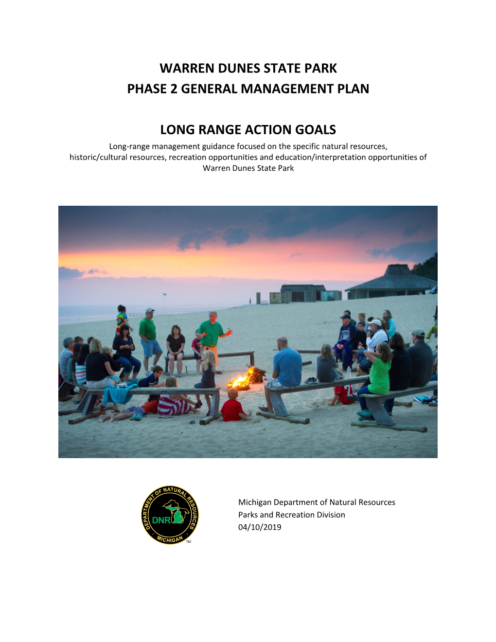 Warren Dunes State Park Phase 2 General Management Plan