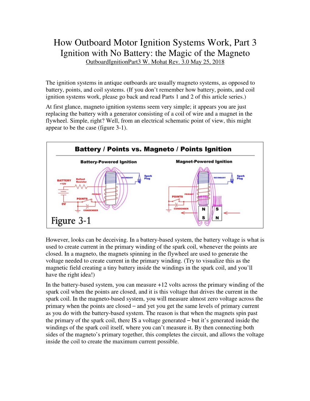 How Outboard Motor Ignition Systems Work, Part 3 Ignition with No Battery: the Magic of the Magneto Outboardignitionpart3 W