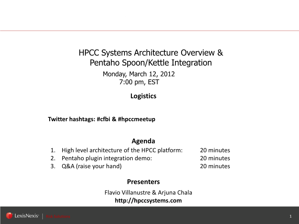 The HPCC Cluster Computing Paradigm and an Efficient Data-Centric Programming Language Are Key Factors in Our Company's Success