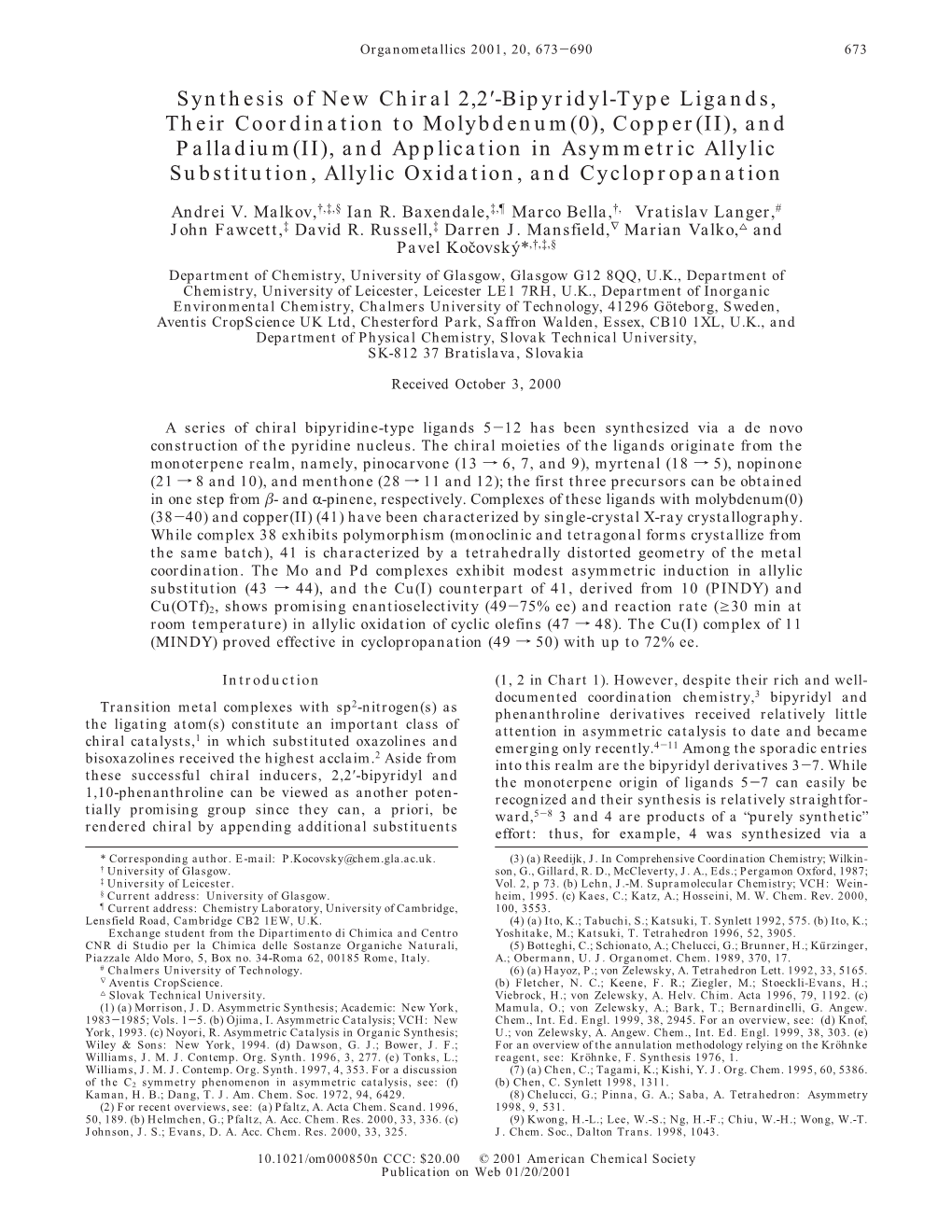 Synthesis of New Chiral 2,2′-Bipyridyl-Type Ligands, Their