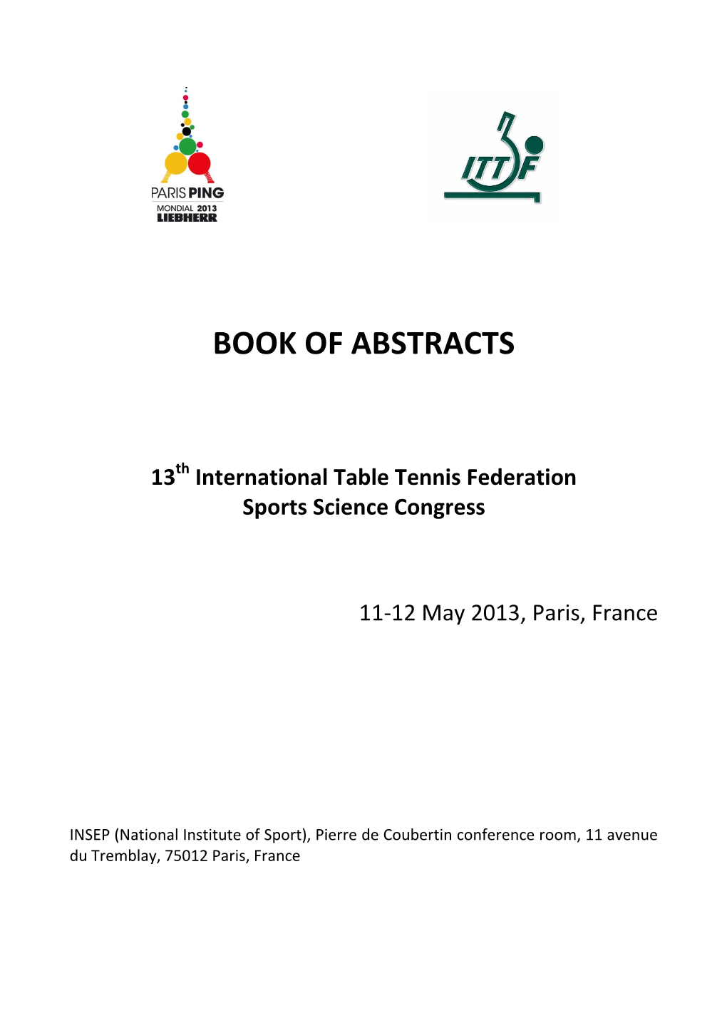 Book of Abstracts