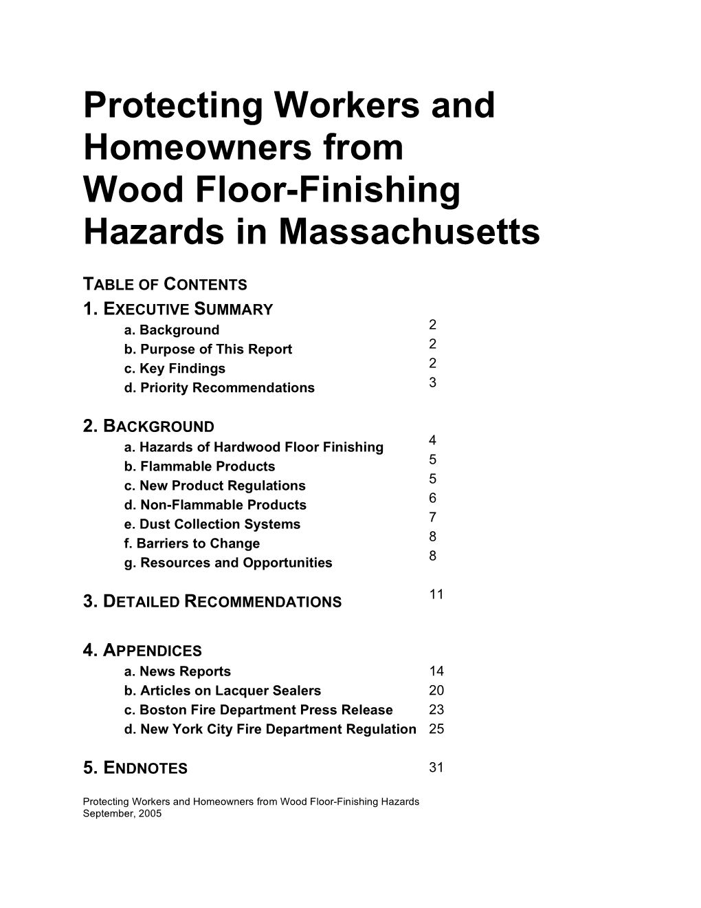 Protecting Workers and Homeowners from Wood Floor-Finishing Hazards in Massachusetts