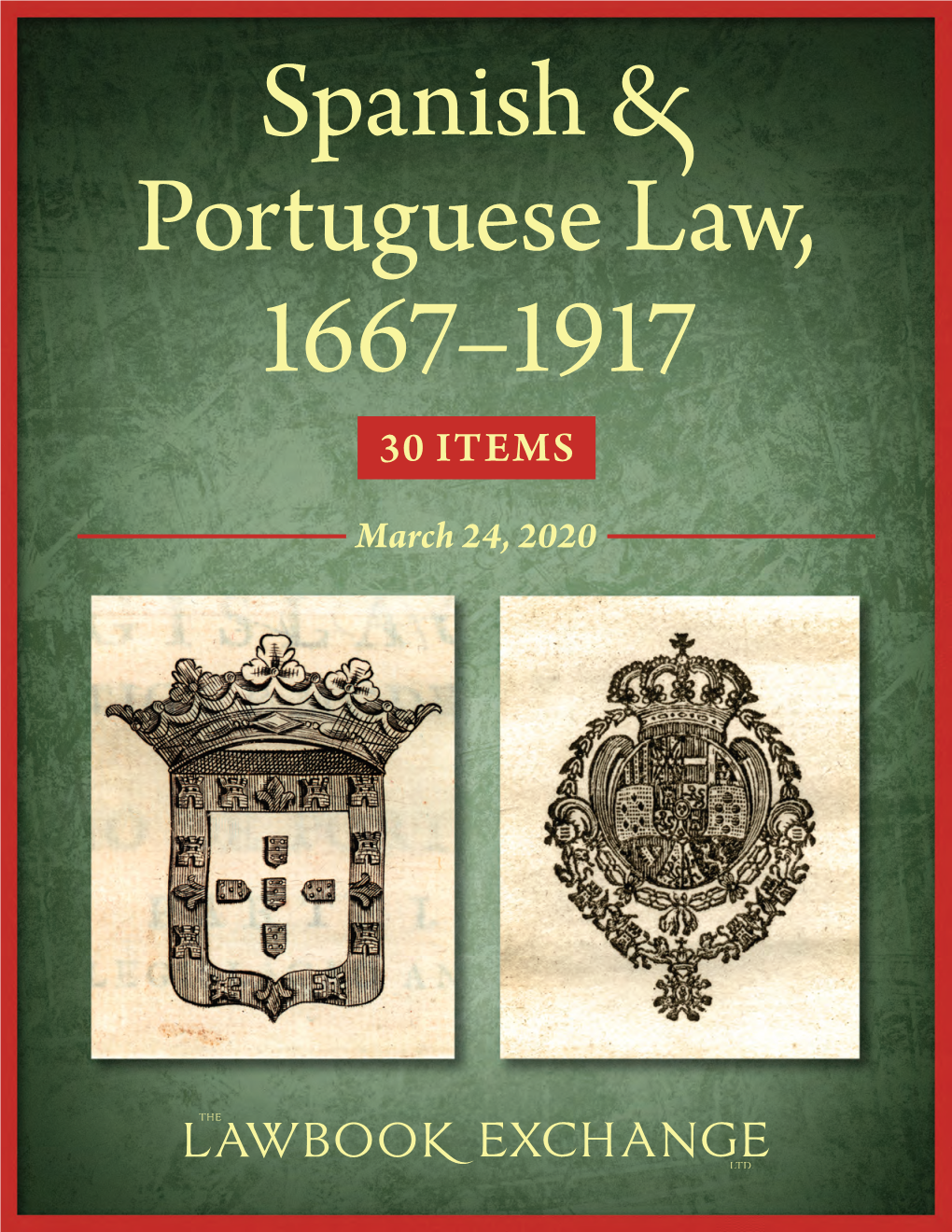 Spanish & Portuguese Law, 1667-1917: 30 Items