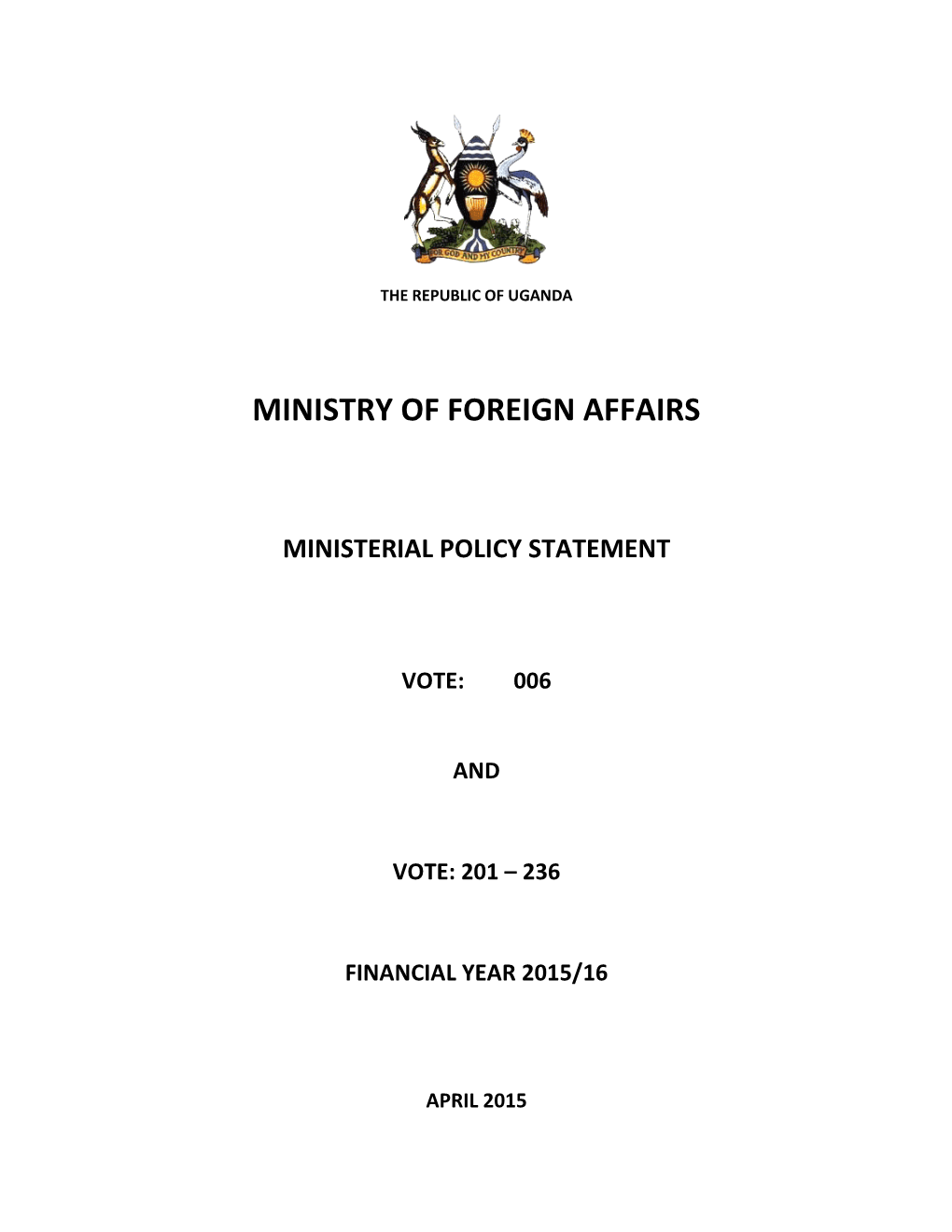 Ministry of Foreign Affairs