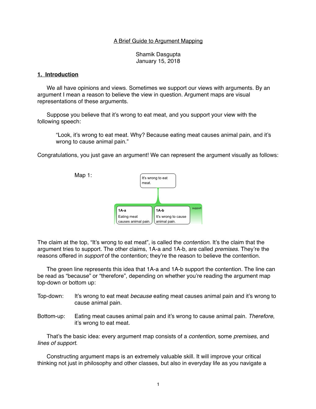 A Brief Guide to Argument Mapping