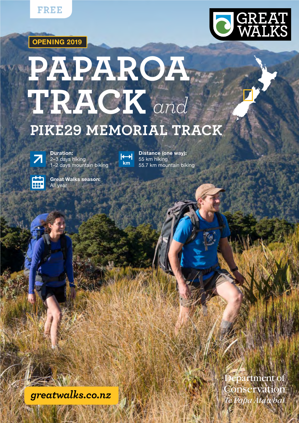 Notes & Map Paparoa Great Walk Brochure