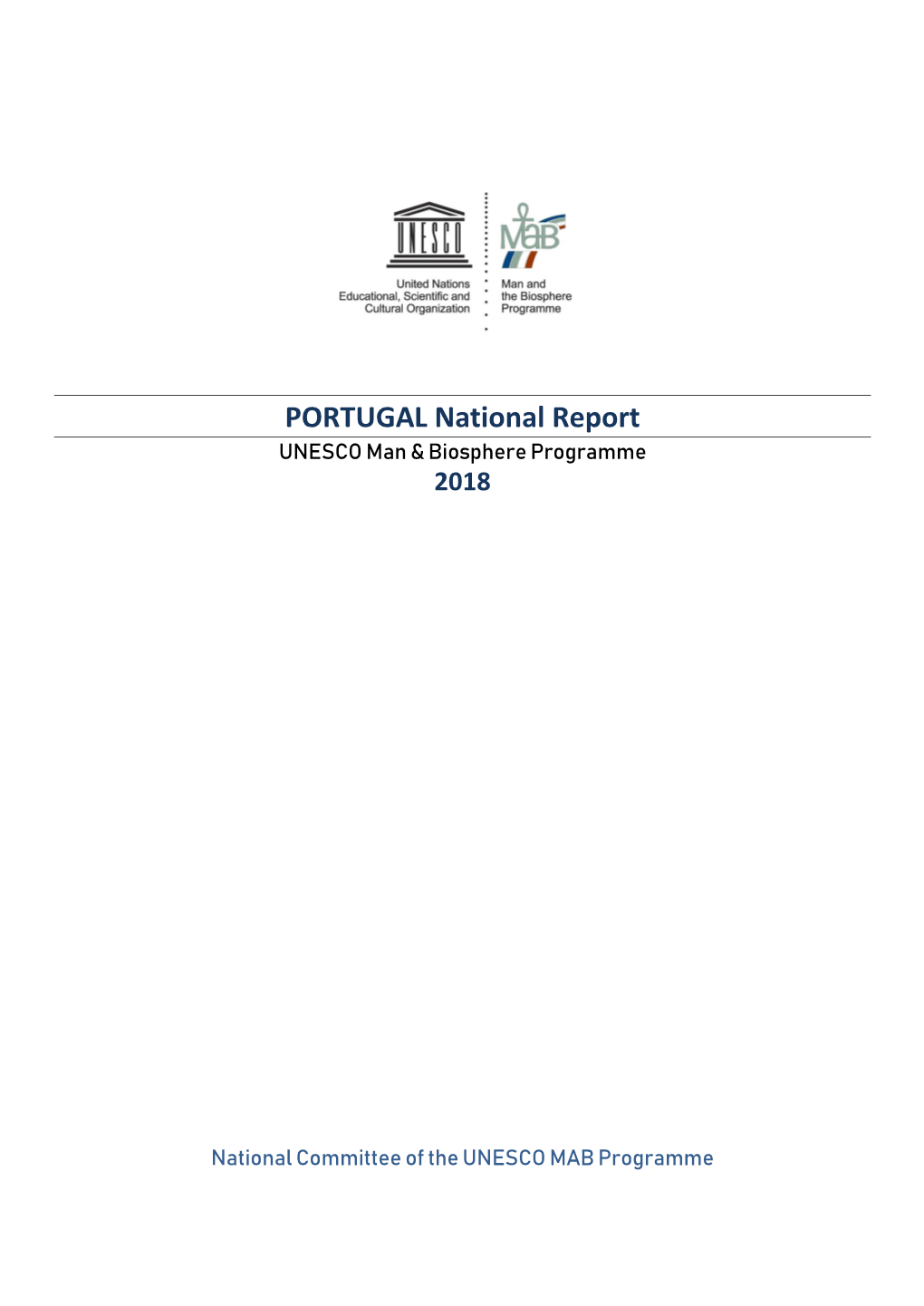 PORTUGAL National Report UNESCO Man & Biosphere Programme 2018