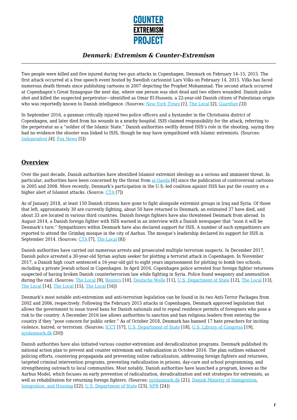 Denmark: Extremism & Counter-Extremism