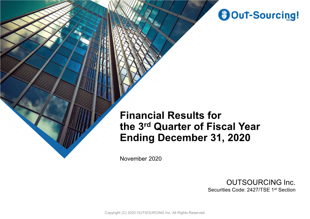 2020.11.05 Q3 FY12/20 Presentation1.93MB