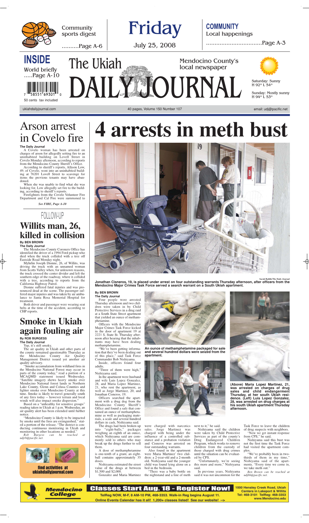 4 Arrests in Meth Bust