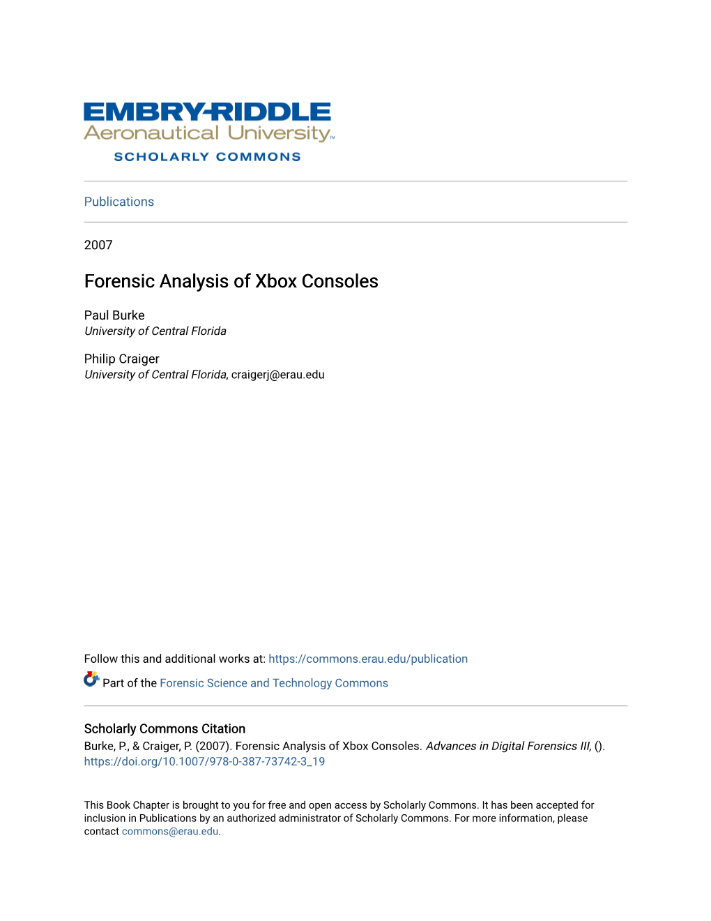 Forensic Analysis of Xbox Consoles