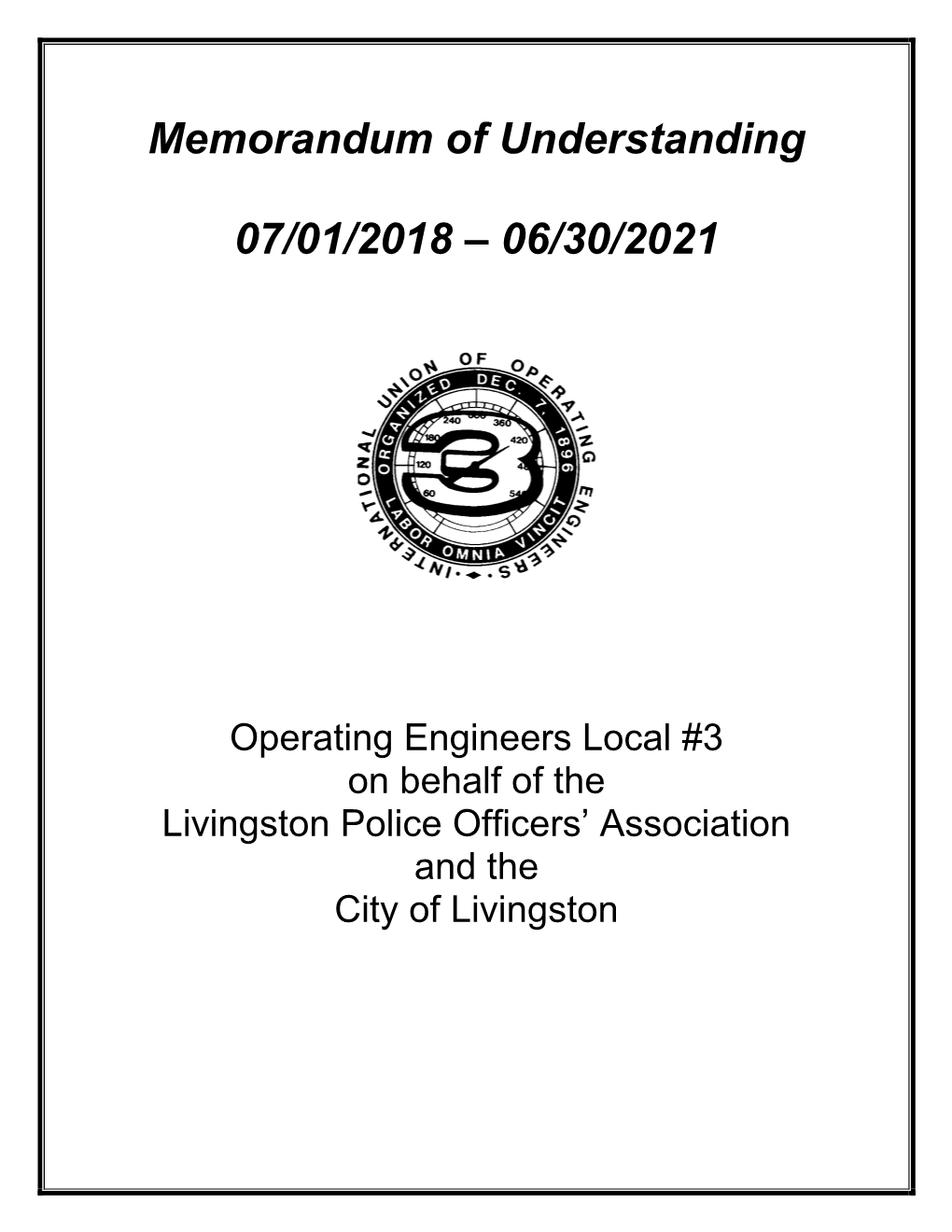 Livingston Police Officers Association Shall Receive a Base Salary Adjustment on Such Dates As Listed Below