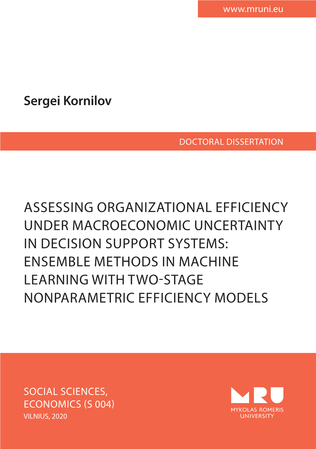 Assessing Organizational Efficiency Under Macroeconomic Uncertainty in Decision Support Systems