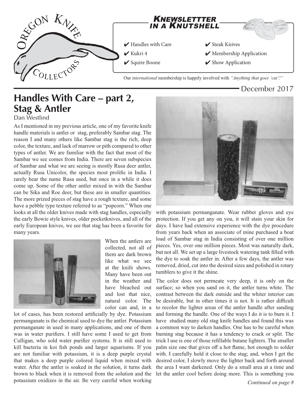Handles with Care – Part 2, Stag & Antler