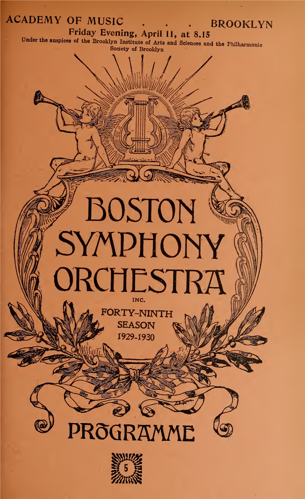 Boston Symphony Orchestra Concert Programs, Season 49,1929-1930