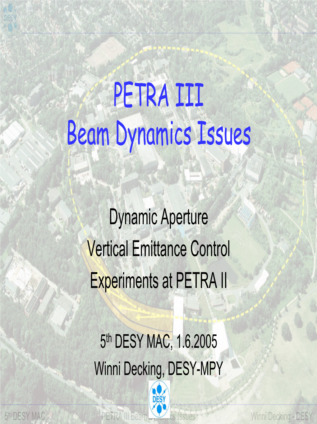 Dynamic Aperture Vertical Emittance Control Experiments at PETRA II