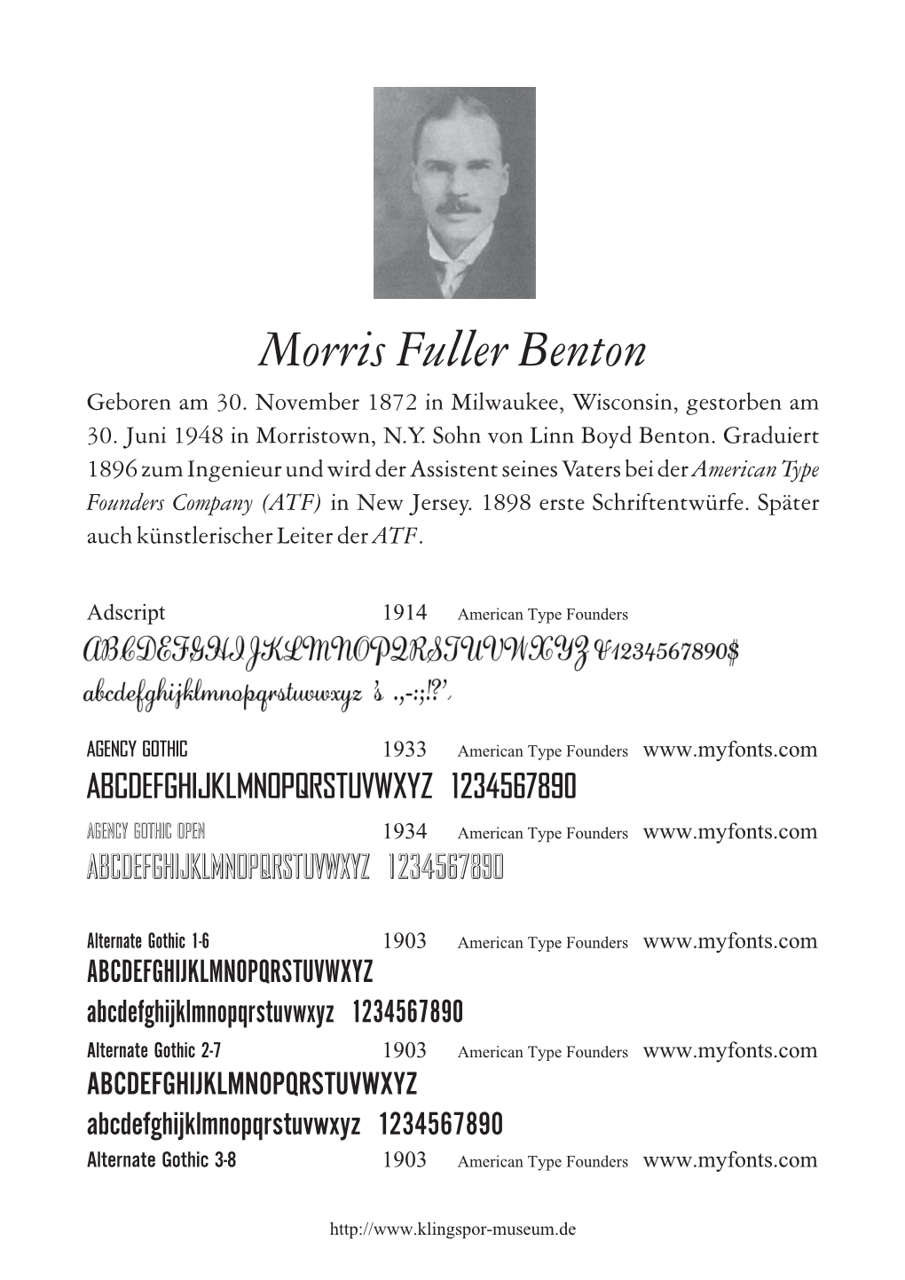 Morris Fuller Benton Geboren Am 30